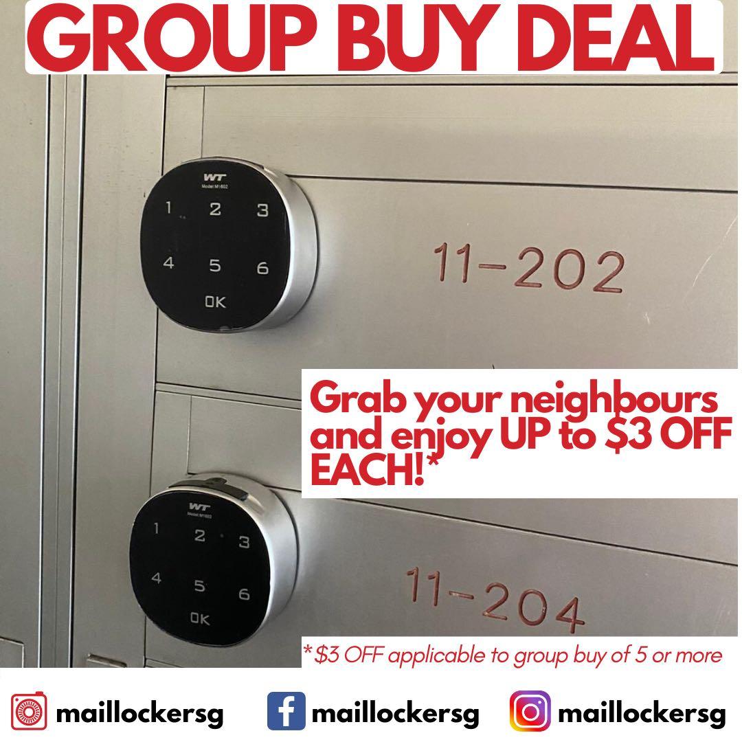 Keyless Digital Letterbox Mailbox Lock [8Digit Model], Furniture