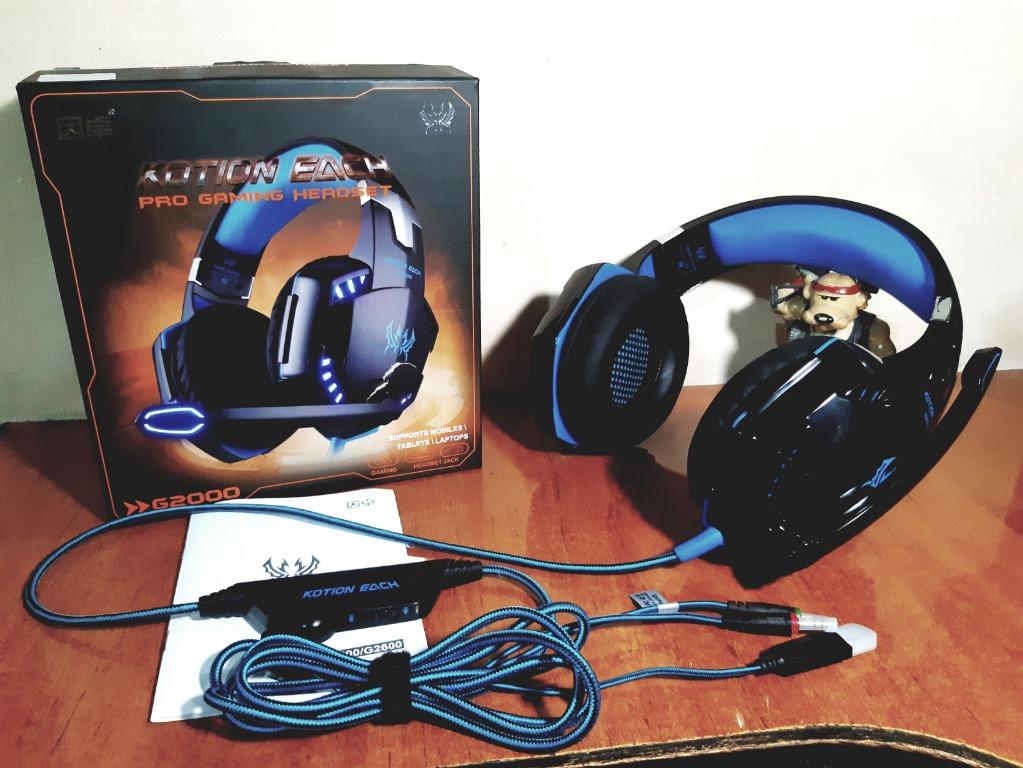 Kotion Each G2000 Gaming Headset LED Blue Video Gaming Gaming