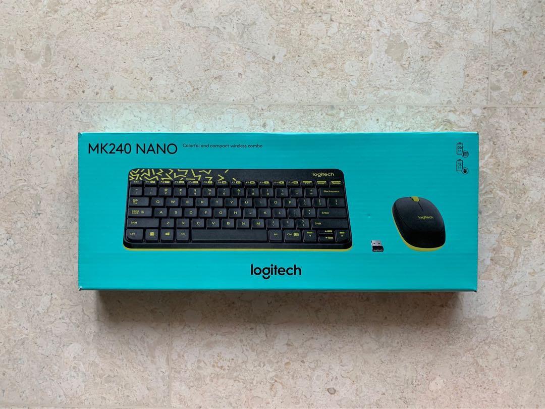 Logitech MK240 Nano Wireless Keyboard and Mouse, Computers & Tech ...