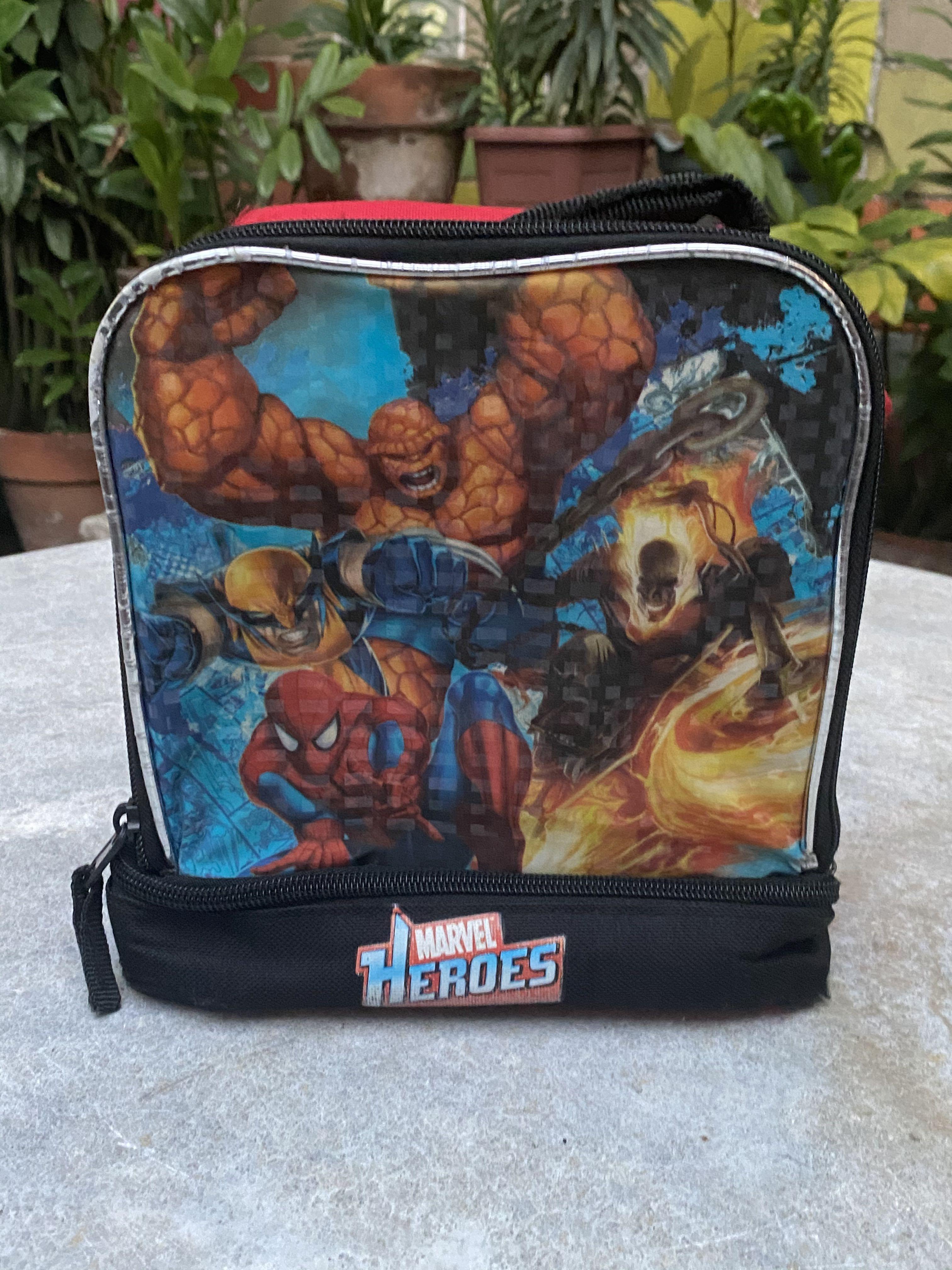 Marvel Heroes Insulated Lunch Box (Category: Weaning & Toddler Feeding) located in Valenzuela. Submitted by edpablo123 (Listing ID 1016404101, Image 1). Description: Marvel Heroes Insulated Lunch Box - Zippers working smoothly. Note: With a couple of scratch tears at the bottom (as shown in the pictures).