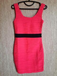 Neon Pink Bodycon Dress