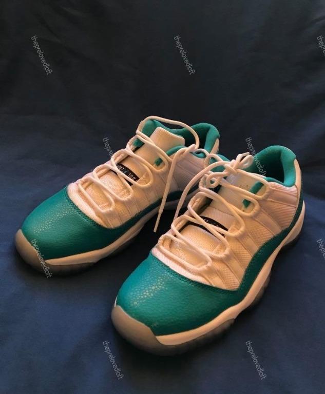 Jordan 11 retro low aqua safari top