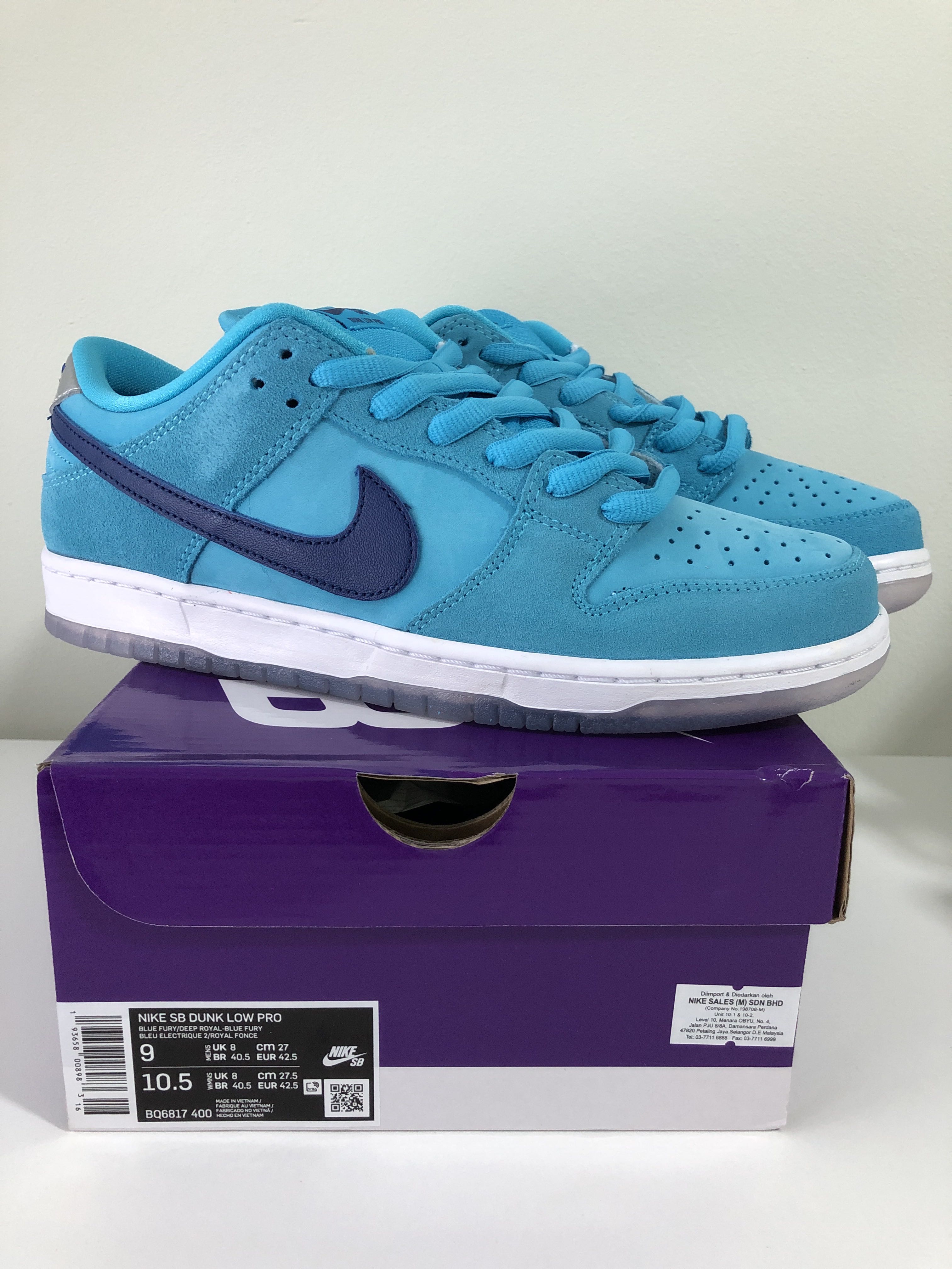 dunk sb blue fury