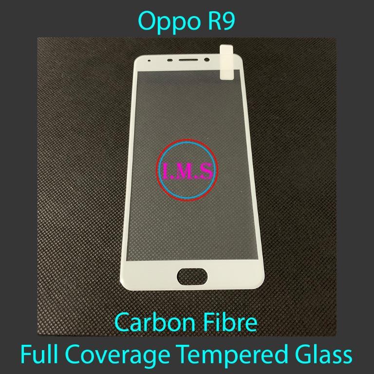 Oppo R9 Full Coverage Tempered Glass White Mobile Phones Tablets Mobile Tablet Accessories Mobile Accessories On Carousell