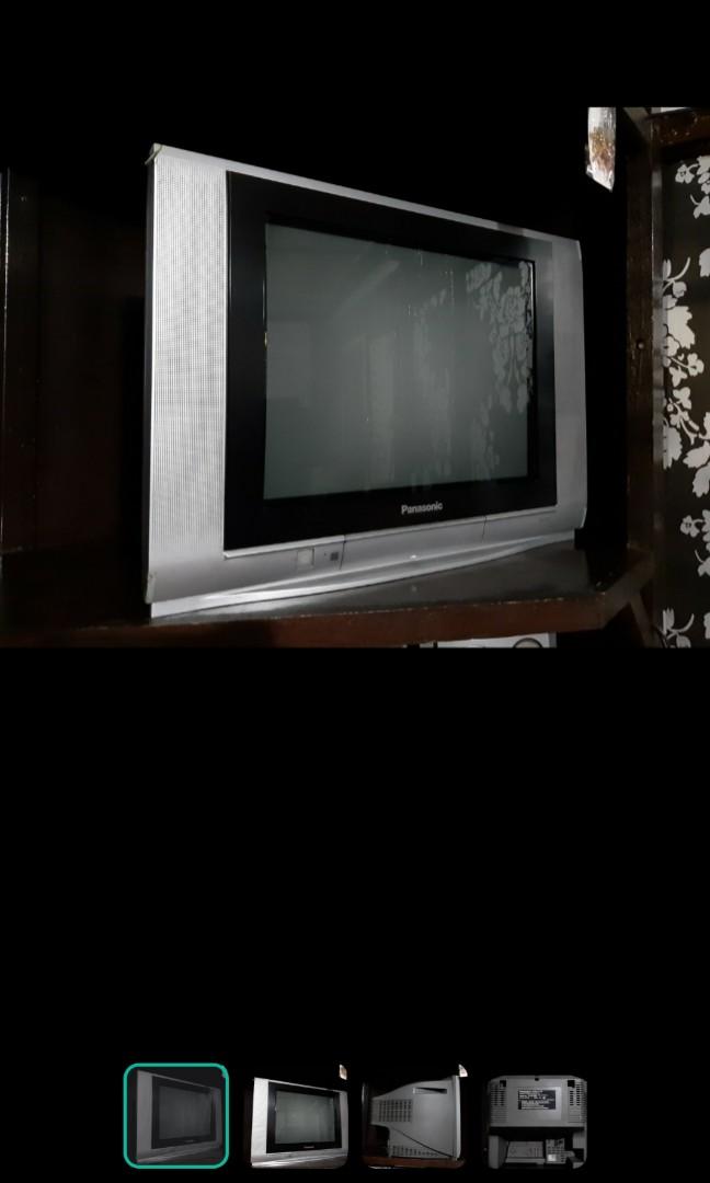 Panasonic Crt Tv (Category: TV) located in Quezon City. Submitted by jnt888 (Listing ID 1016379292, Image 2). Description: 21" SCREEN MTS STEREO SOUND Makinis pa, remote lang me sira, pero me free na generic remote. Naka stock lang di nagagamit pero never pang nasira at never narepair..