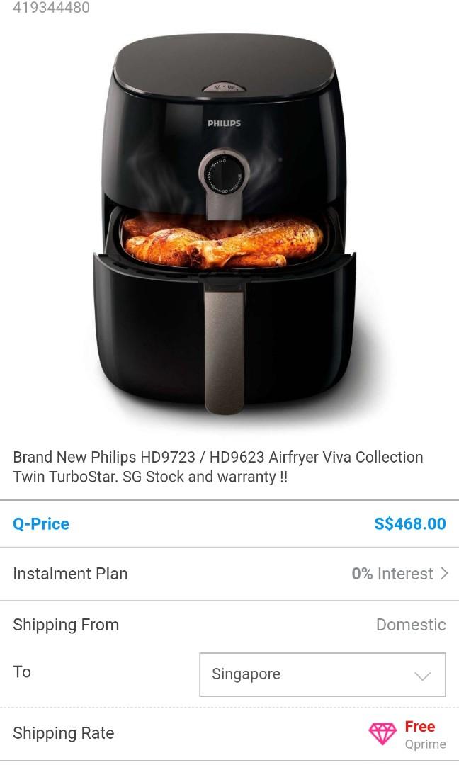 Philip Air Fryer HD9623, TV & Home Appliances, Kitchen Appliances