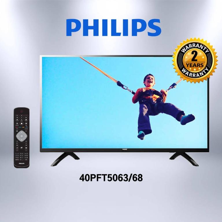 Philips 40pft5063 40 Dvb T T2 Full Hd Led Tv Dttv Idtv Mytv Myfreeview Supported 40pft5063s Midsale Electronics Tvs Entertainment Systems On Carousell