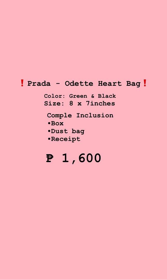 prada odette heart