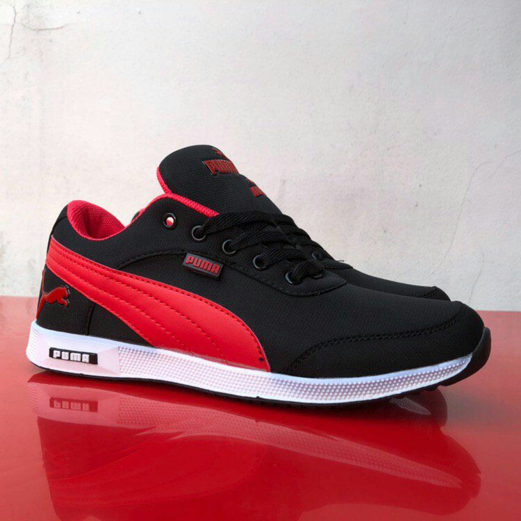 PUMA RACER BLACK RED, Men's Fashion, Footwear, Sneakers on Carousell
