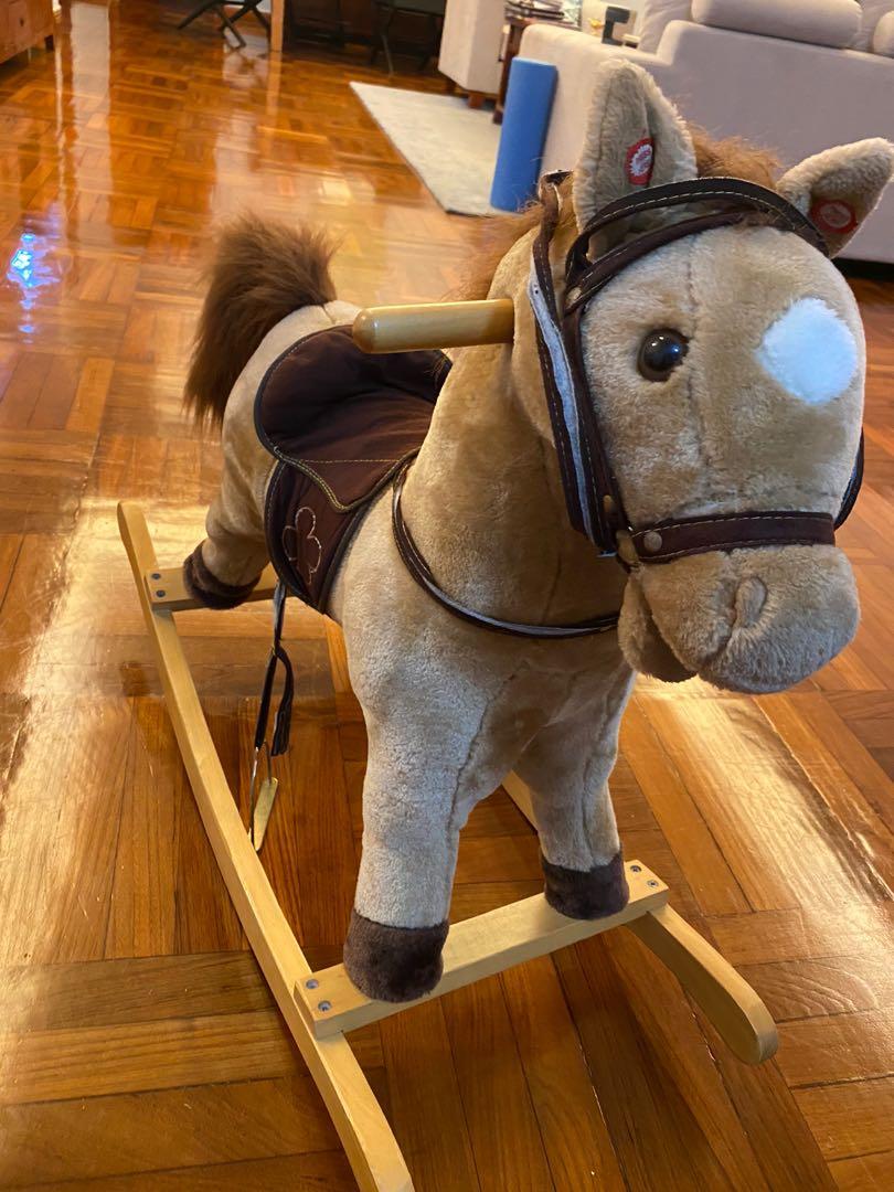 rocking horse that makes noise