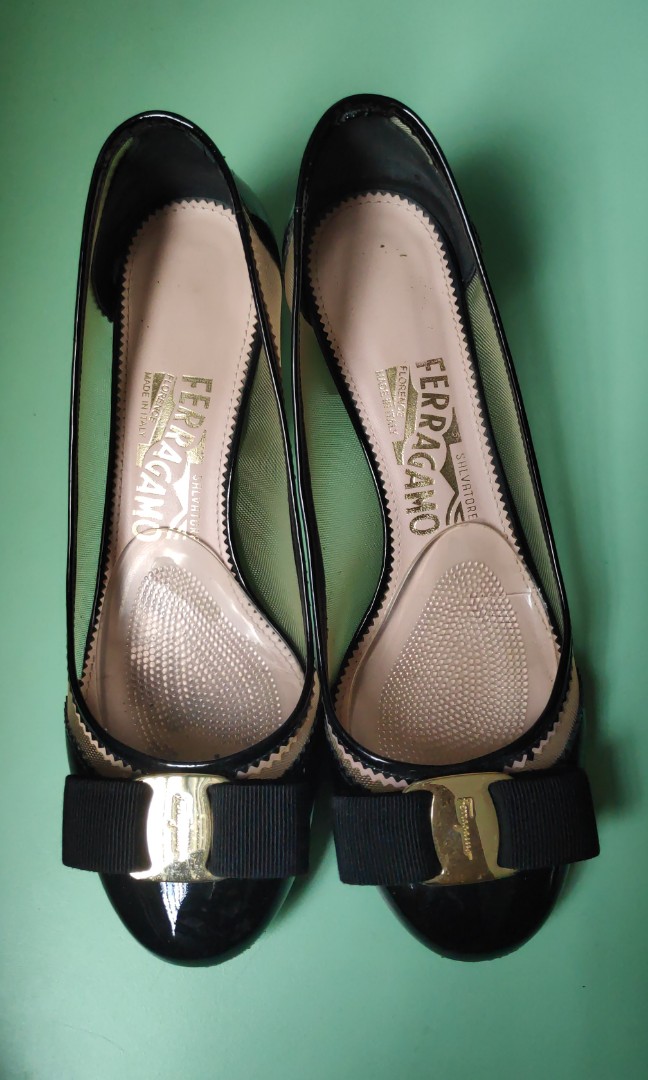 Salvatore Ferragamo Eva Mesh Pumps, Women's Fashion, Footwear, Heels on ...