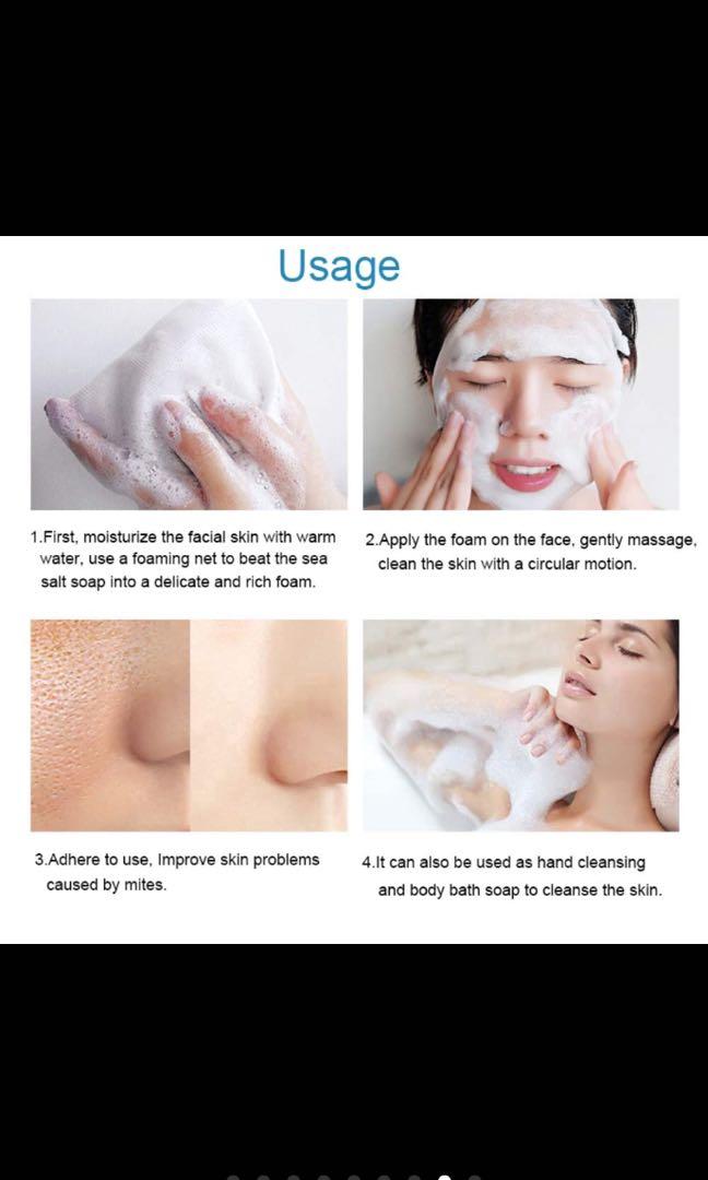 Sea Salt Soap Acne Face Wash Free Normal Postage, Beauty & Personal