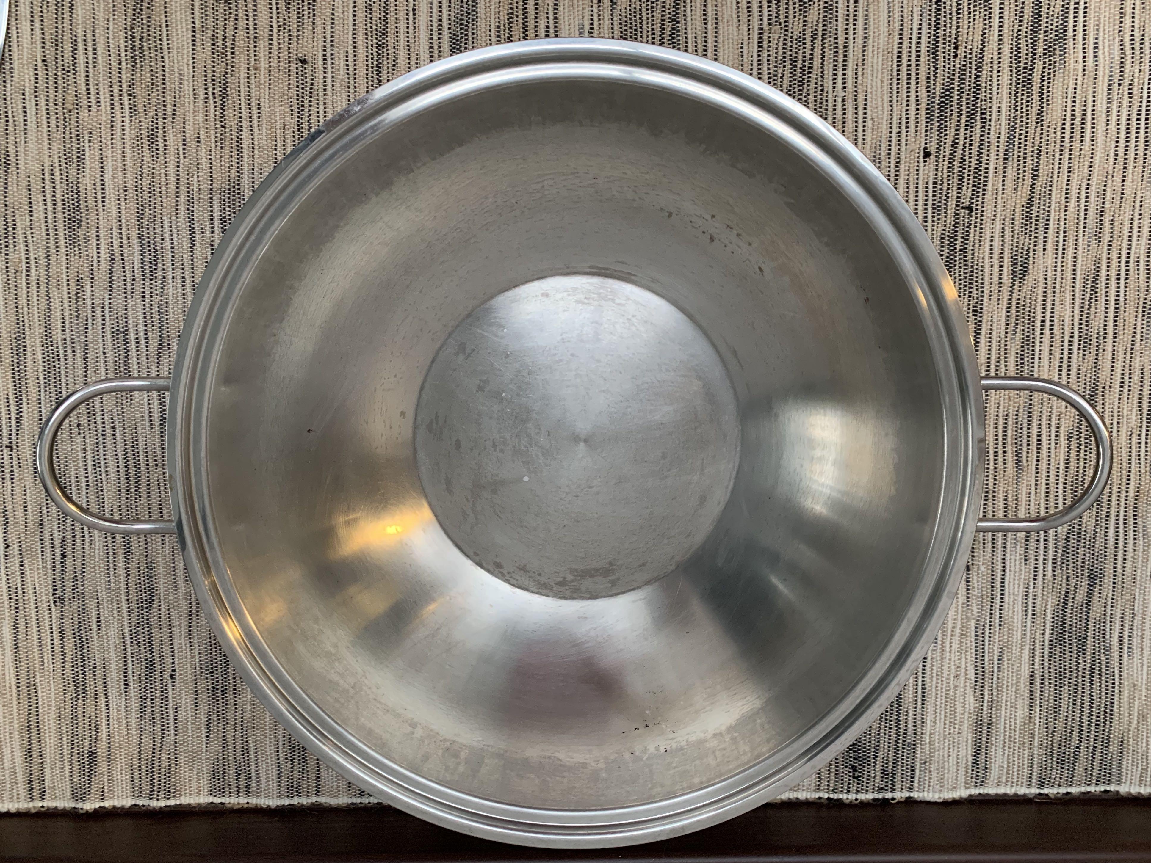 Serafino Zani (Karen di Zani) 38cm Stainless Steel Chinese Wok with Lid