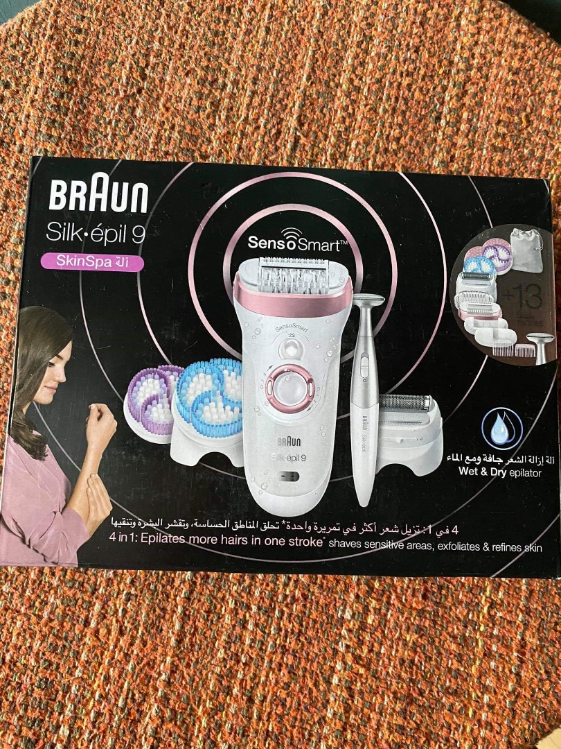 Braun Silk-épil 9 SkinSpa SensoSmart™ 9/980 Wet & Dry epilator with 13  extras