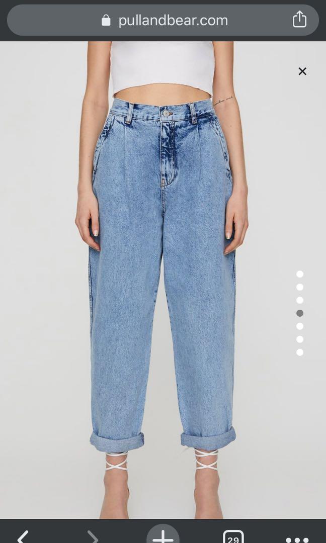 Slouchy Jeans Pull \u0026 Bear, Fesyen Wanita, Pakaian Wanita, Bawahan di  Carousell