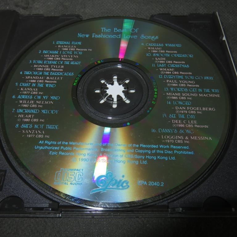 SONY．tHe Best of New Fashioned Love Songs 精選CD (90年made in