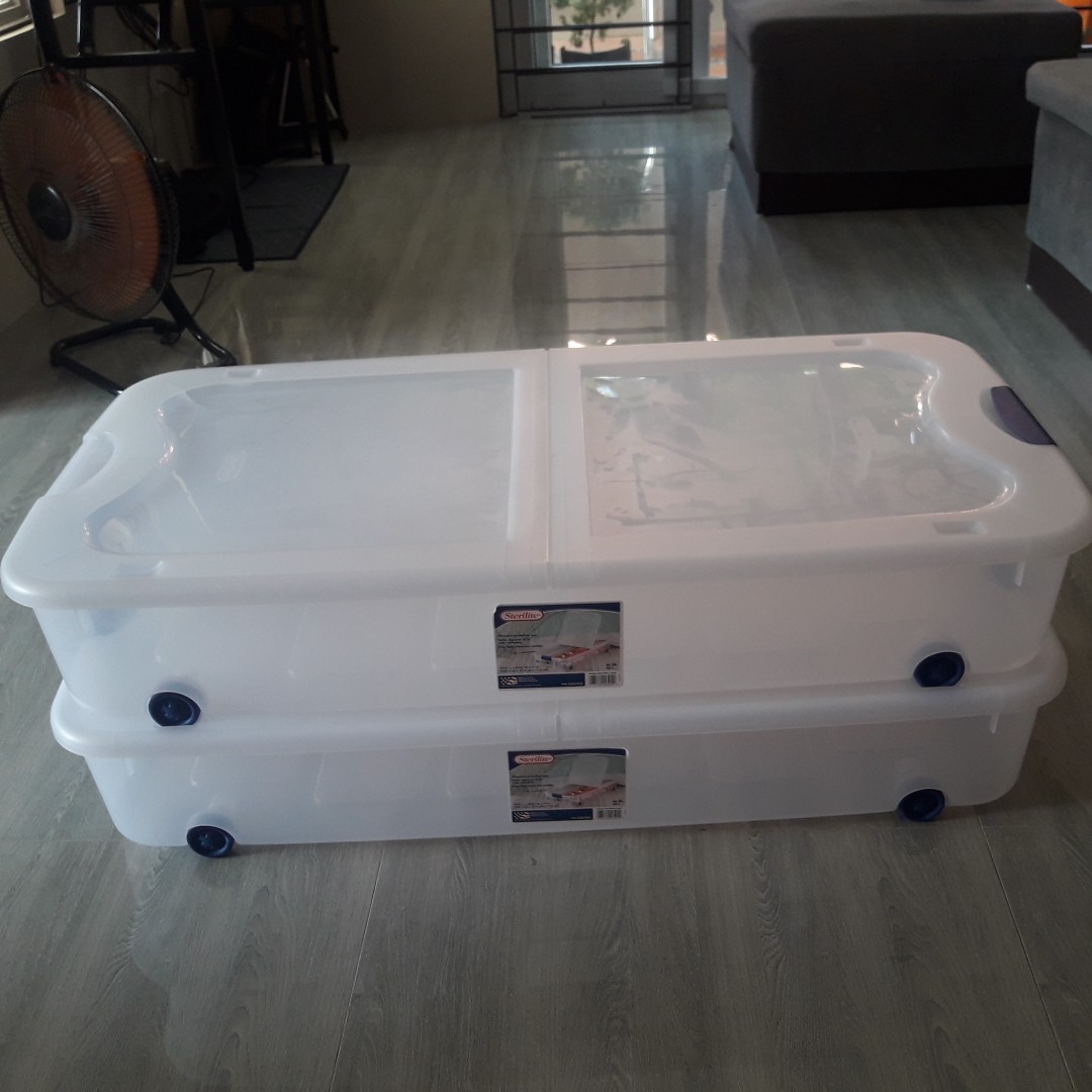 Sterlite 66Qt Ultra underbed Box with wheels