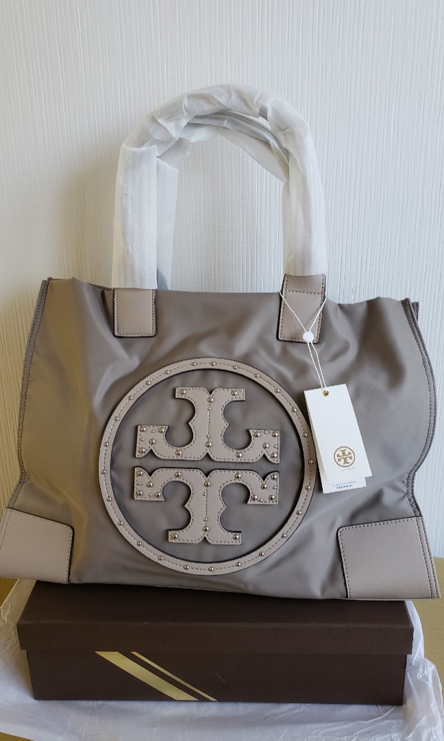 Tory Burch Ella Stud Logo Tote Size OS
