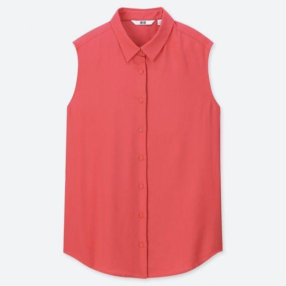 Uniqlo Rayon Sleeveless Blouse Office (Category: Blouses) located in Manila. Submitted by jmb09 (Listing ID 1016405682, Image 2). Description: In good condition. Fits small.