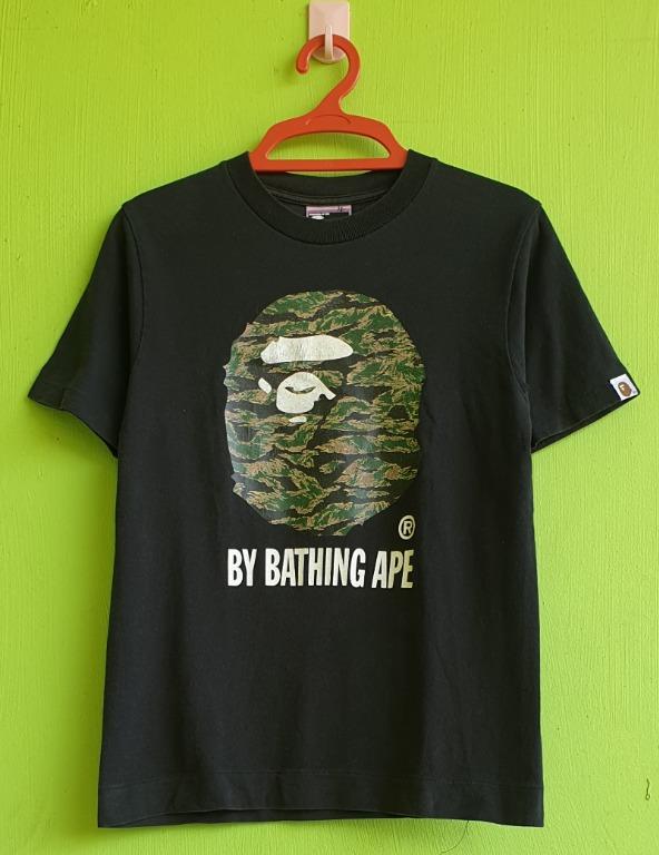Vintage Bape By Bathing Ape Tiger Stripe Camo Ideograpeh Men S Fashion Clothes Tops On Carousell