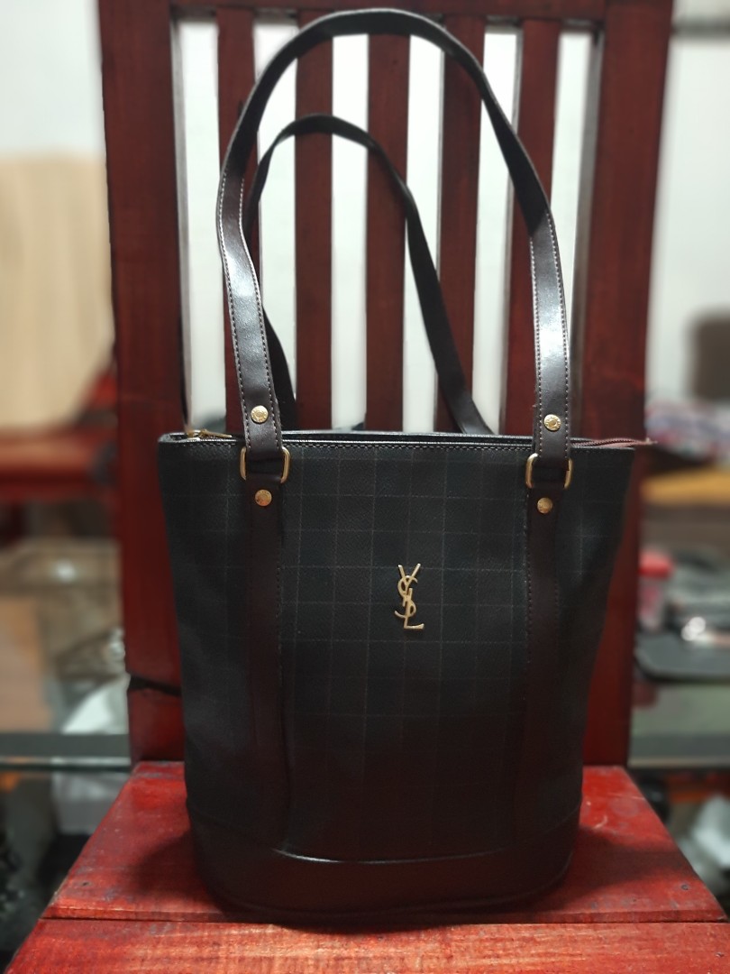 Vintage YSL bucket shoulder bag, Women's Fashion, Bags & Wallets