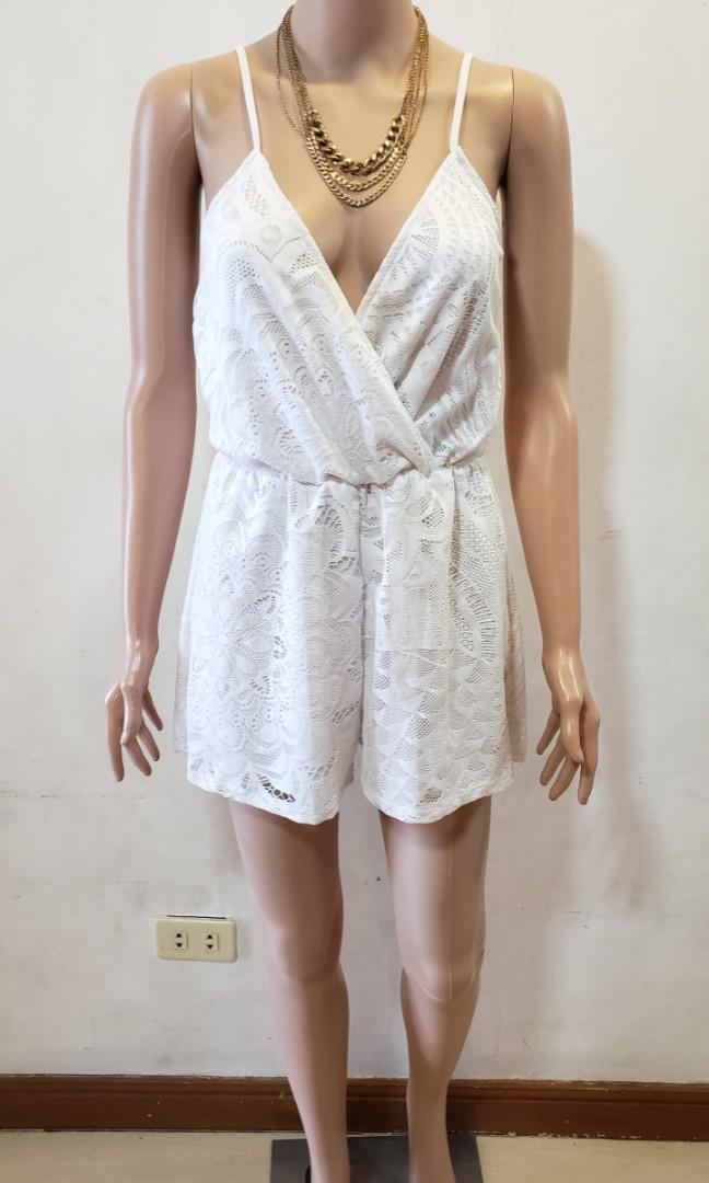 Charlotte russe white romper clearance