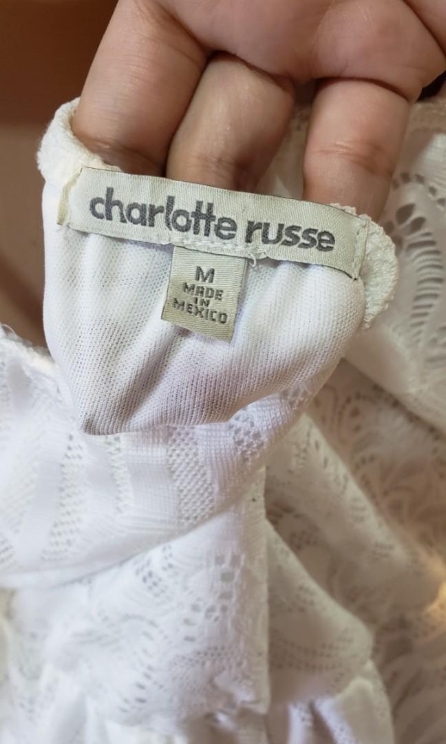 Charlotte russe white romper online