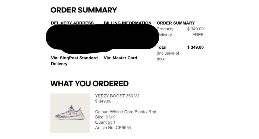 Adidas yeezy confirmation email discount