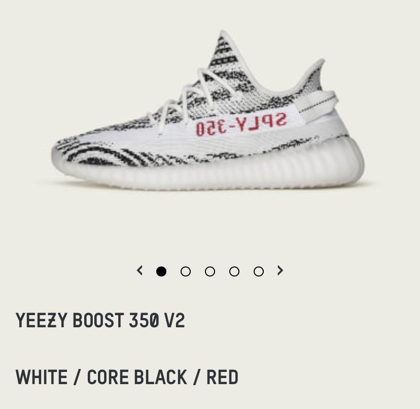 yeezy zebra 5.5
