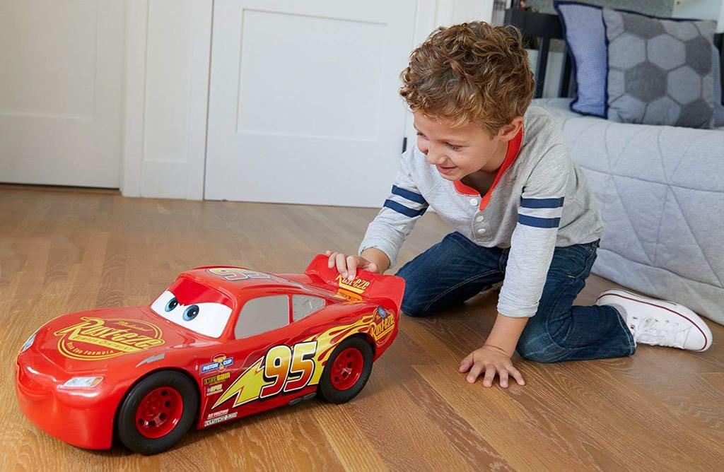 lightning mcqueen push along car