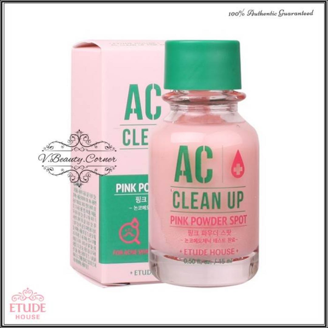 AC CLEAN UP Pink Powder Spot, Beauty & Personal Care, Face, Face Care ...