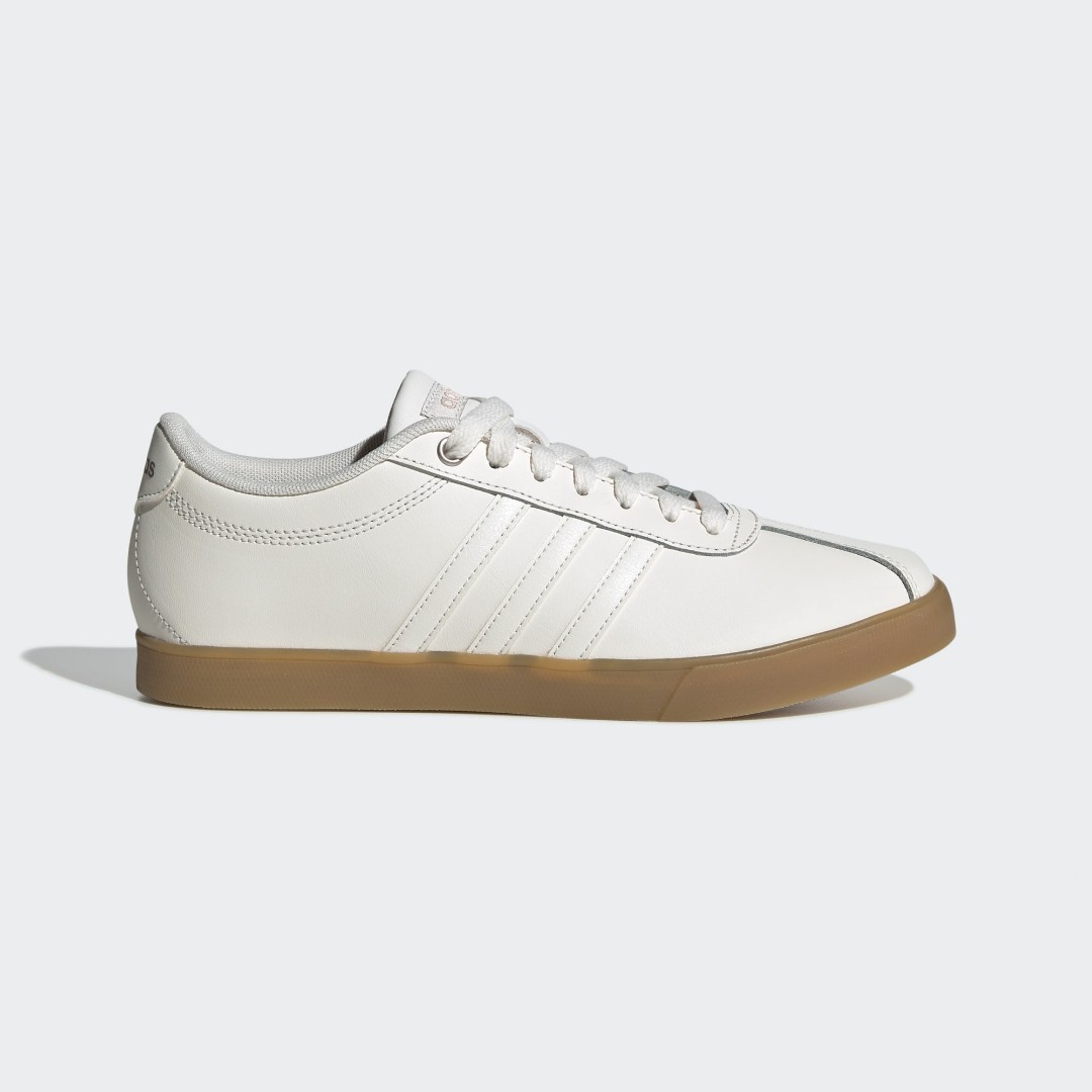 Adidas courtset leather ladies trainers discount