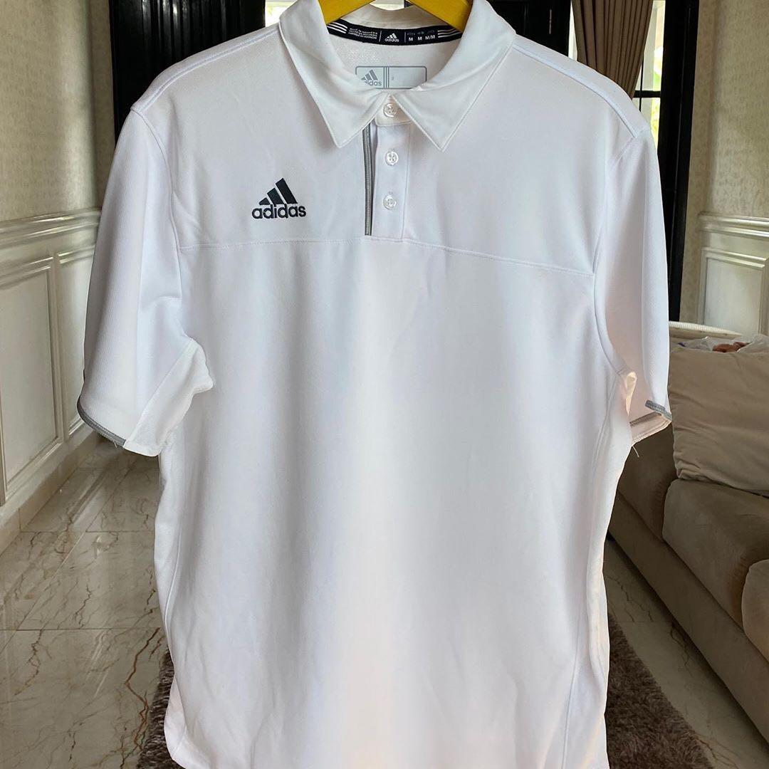 ADIDAS MENS ADULT UTILITY POLO SPORT SHIRT GOOD WHITE Fesyen