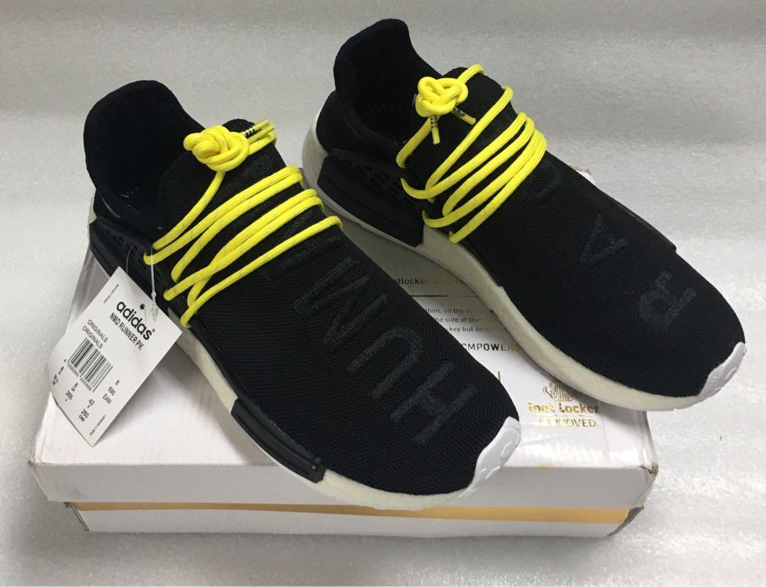 Adidas Nmd Human Race Black Yellow Men S Fashion Footwear Sneakers On Carousell