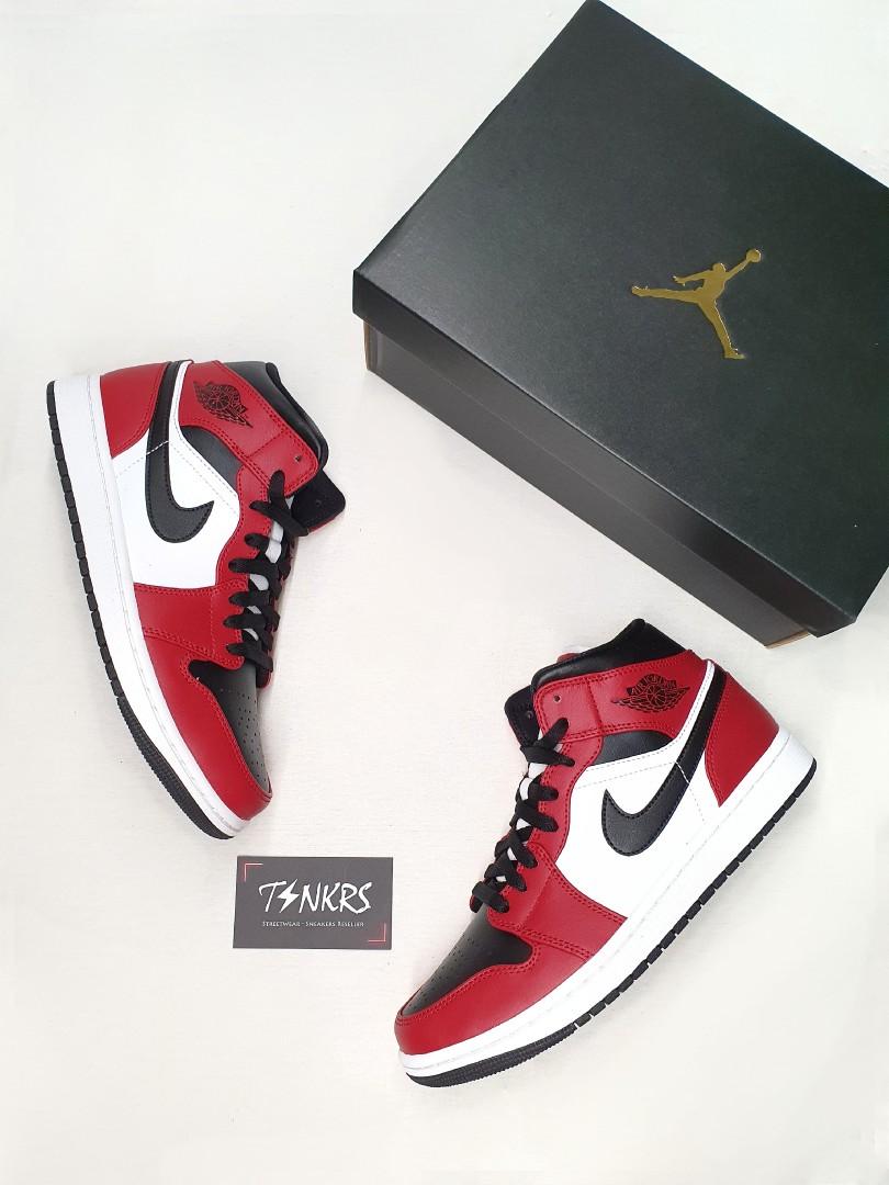 Air Jordan 1 Mid Chicago UK5.5 GS, Men