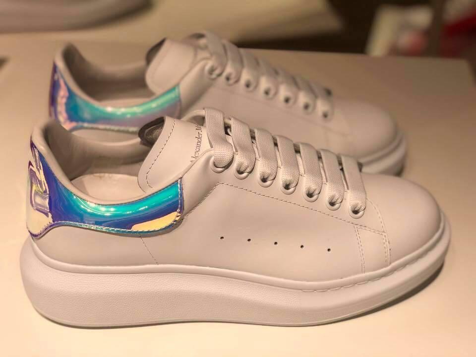 Alexander McQueen Holographic Oversized Sneakers, Women's Fashion