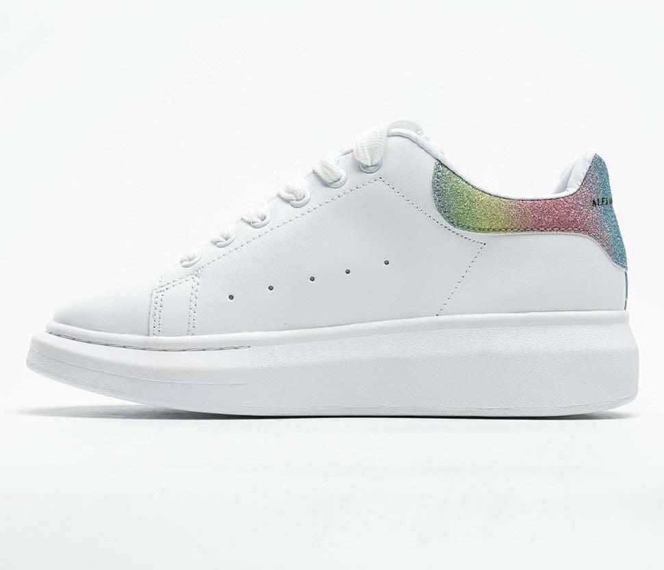 Alexander McQueen Rainbow Oversized Sneakers, Women's Fashion, Shoes ...