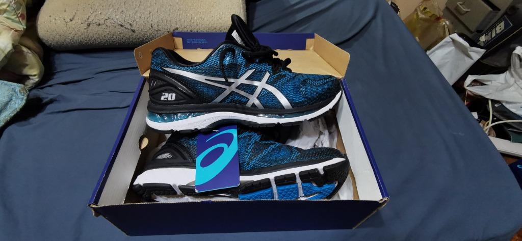 Asics Gel Nimbus 20 - Island Blue, White, Black, Men's Fashion, Footwear,  Sneakers on Carousell