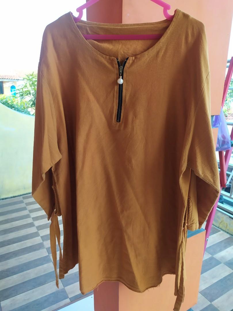Atasan Wanita Baju Sehari Hari Warna Mustard Fit To Xxxl Fesyen Wanita Pakaian Wanita Atasan Di Carousell