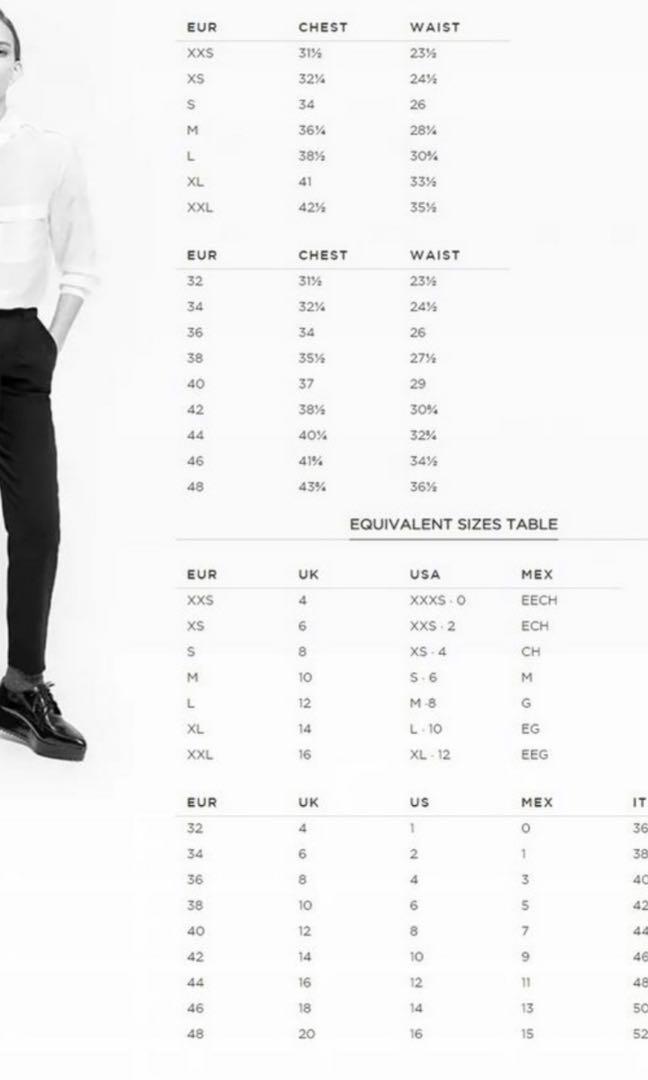 UNIQLO SIZE CHART