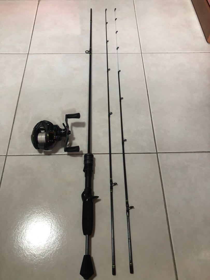 Bfs baitcasting fishing rod and reel combo, Sports Equipment