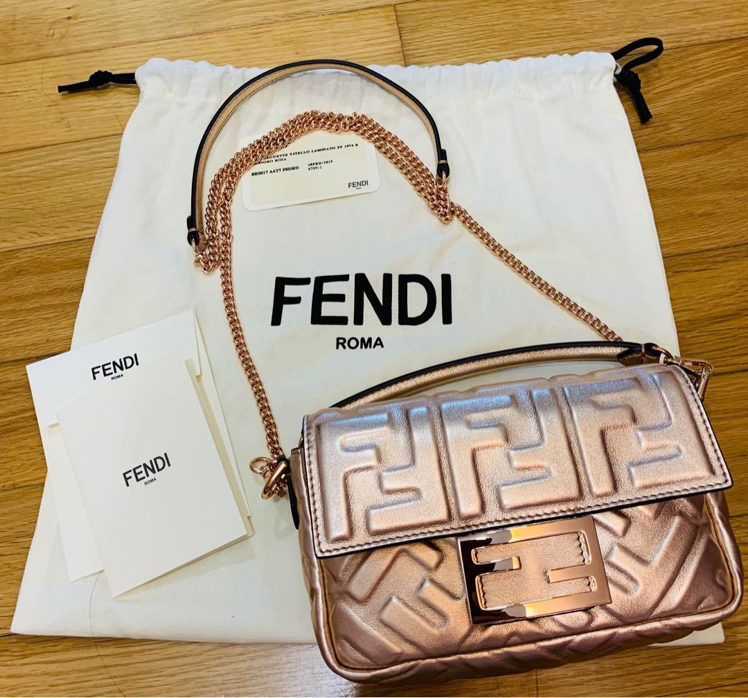 She's a cutie @fendi mini baguette 🥖 bag Comes w authenticity