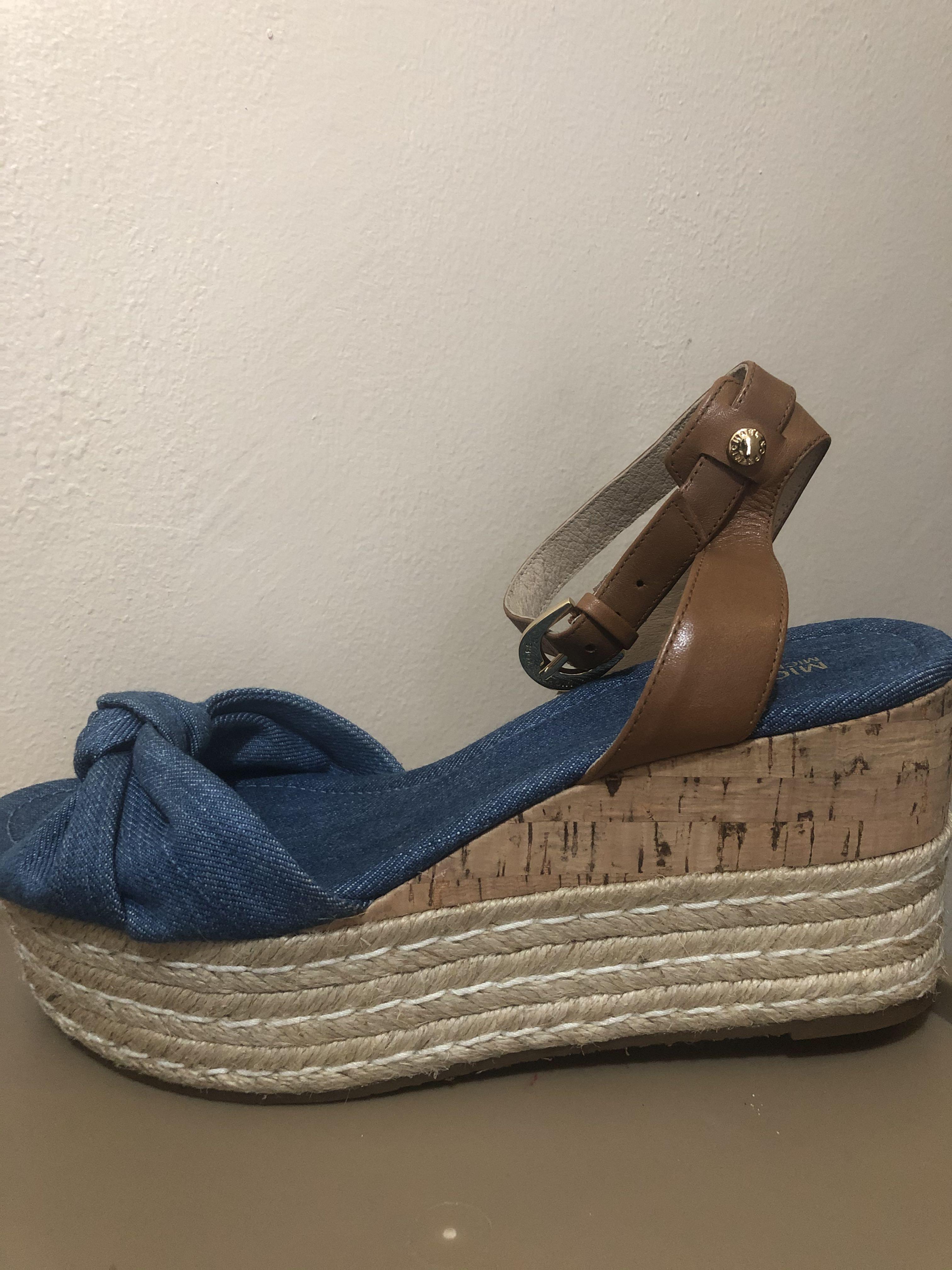 michael kors denim sandals