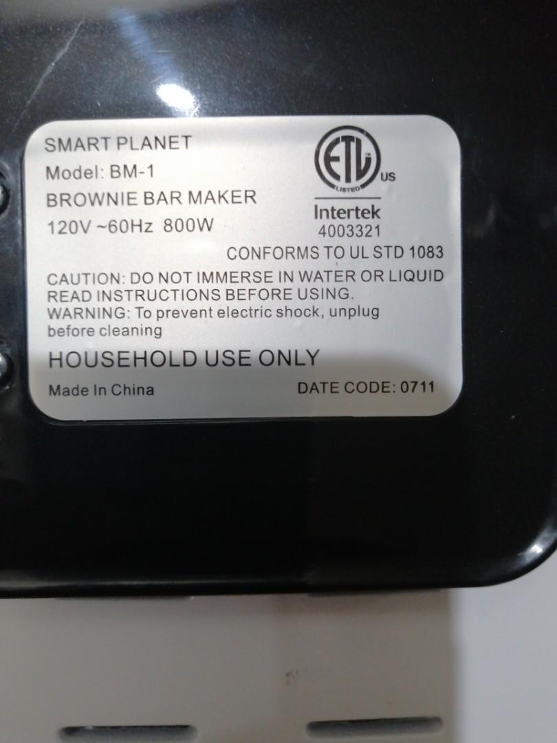 Smart Planet BM-1 Brownie Bar Maker