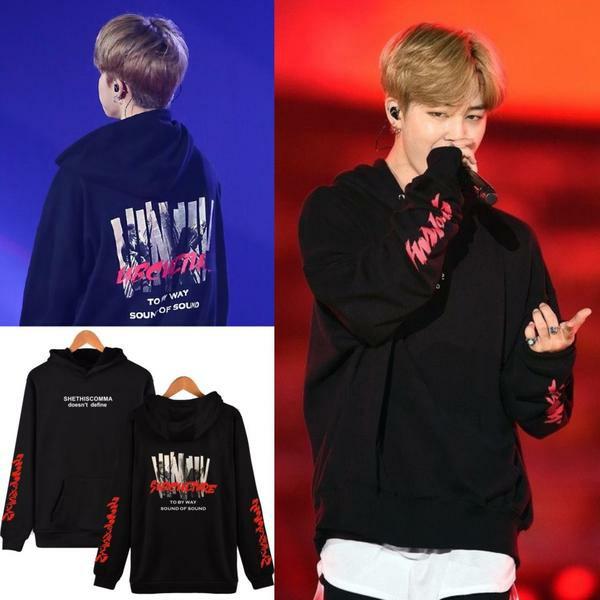 Jimin red hoodie shop
