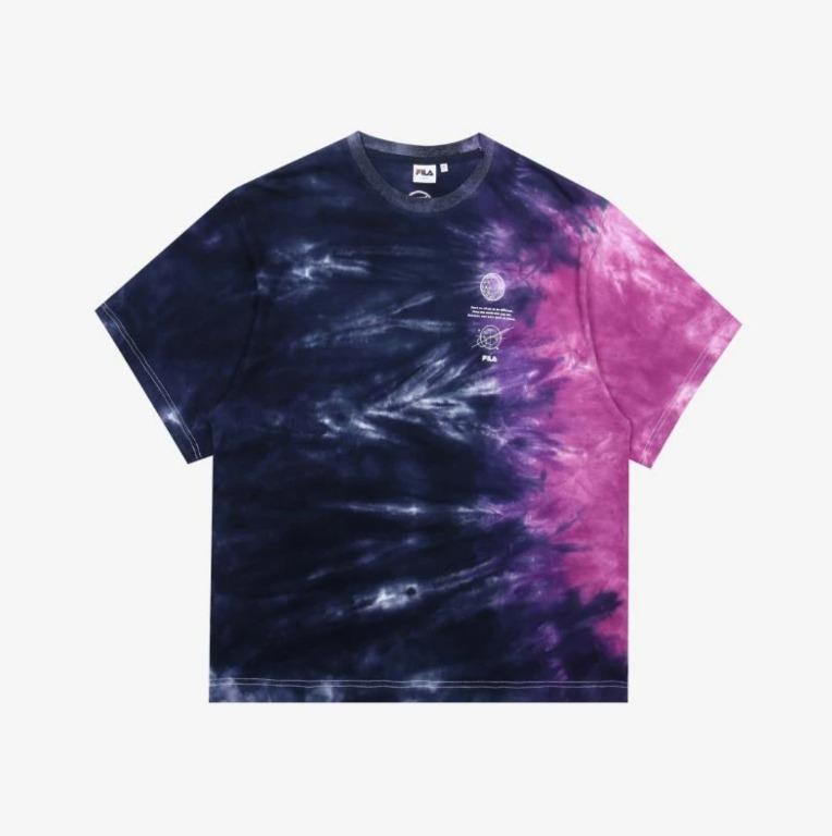 Tie dye fila shirt on sale