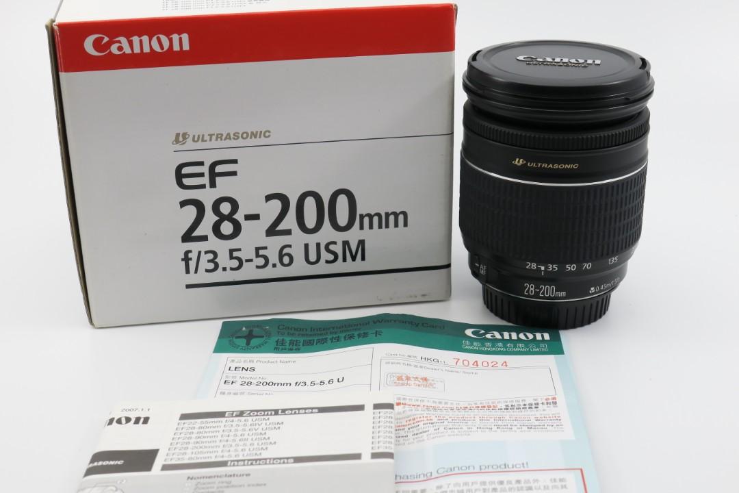 Canon EF 28-200mm f3.5-5.6 USM, 攝影器材, 鏡頭及裝備- Carousell