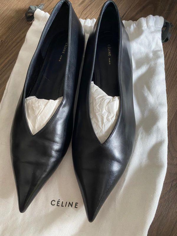 Celine v neck discount flats