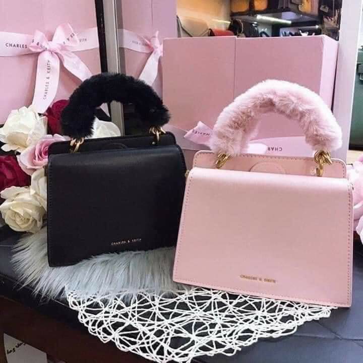charles and keith bag pink