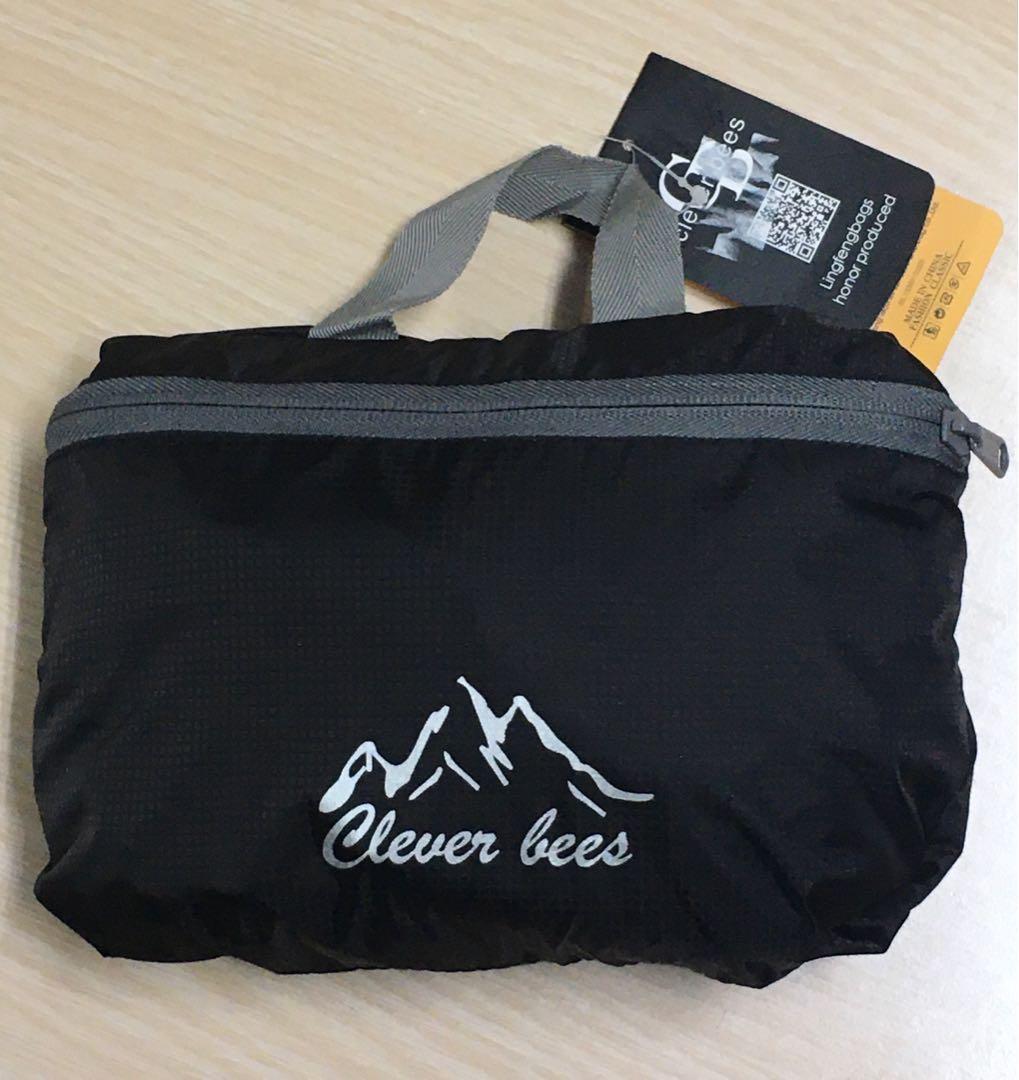 Clever Bees Hiking Bag Backpack Rucksack Black Grey For Traveling Camp 35Ling